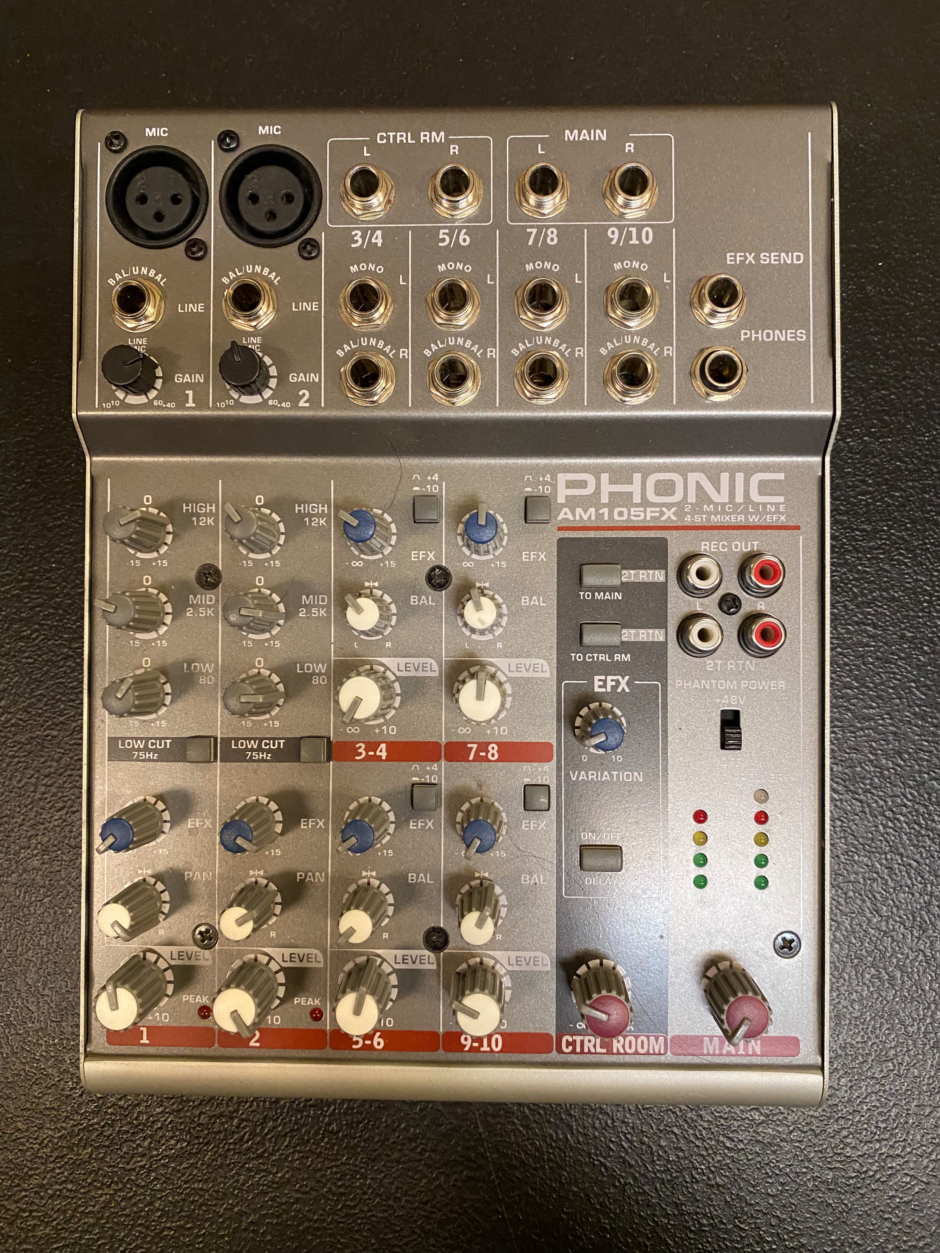 PHONIC AM125FX ミキサー - 配信機器・PA機器・レコーディング機器